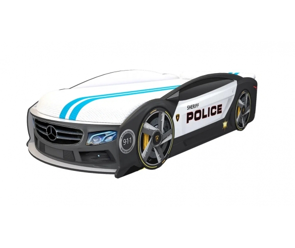 Кровать-машина Мерседес Полиция без колес