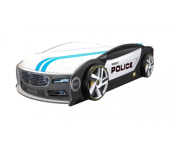 Кровать-машина Ауди Полиция с колесами