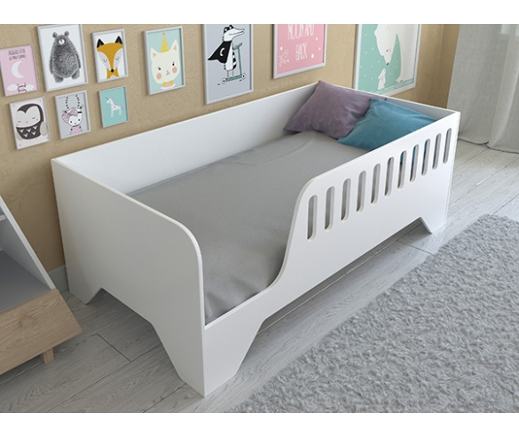 Детская кровать Астра 13 в белом цвете