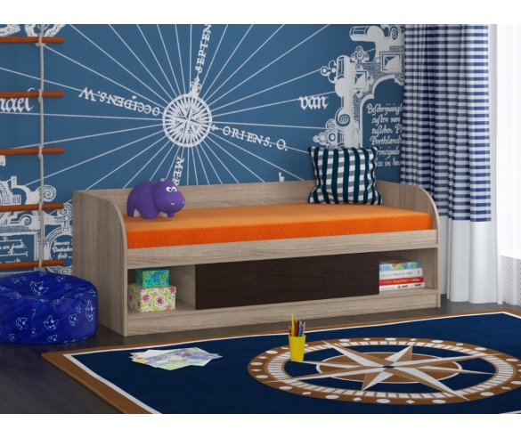 Кровать Соня 4 Дуб Сонома/Венге