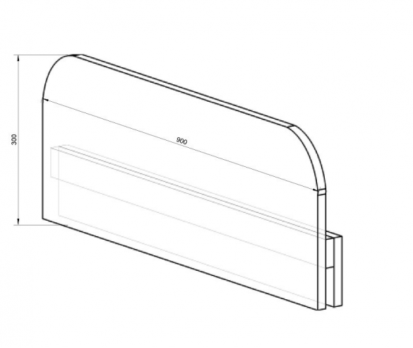 Схема с размерами съемного бортика Сладкий Сон 13/17