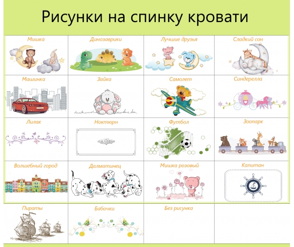 Рисунки на спинку кровати