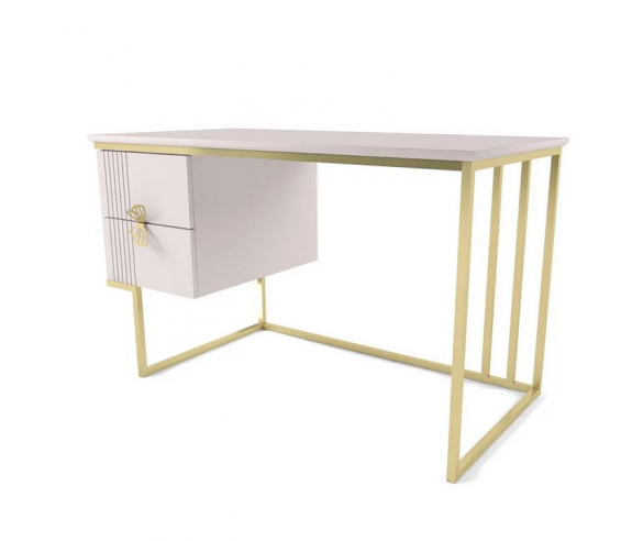 Стол с тумбой Мишель Галатея, ручки Бабочки