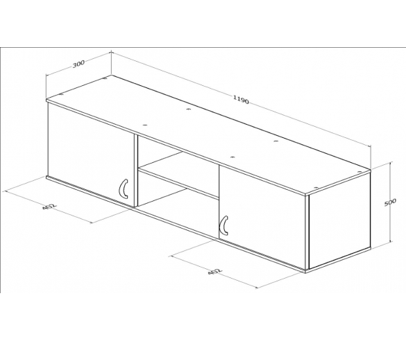 Полка Соня 3 схема с размерами