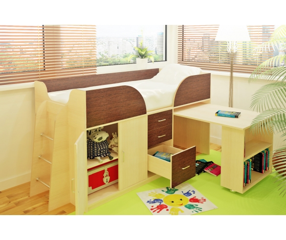 Детская мебель Орбита-10 - кровать чердак для детской комнаты.