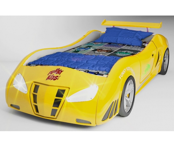 объемная пластиковая кровать-машина Фанки Энзо для детей 