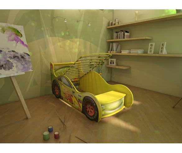 машинка с матрацем