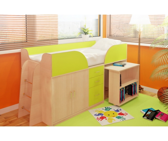 Кровать Орбита-10 с рабочей зоной - купить в Москве дешево!