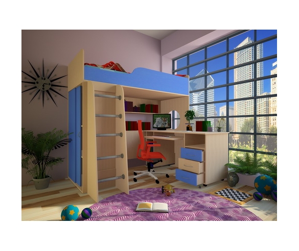 кровать чердак