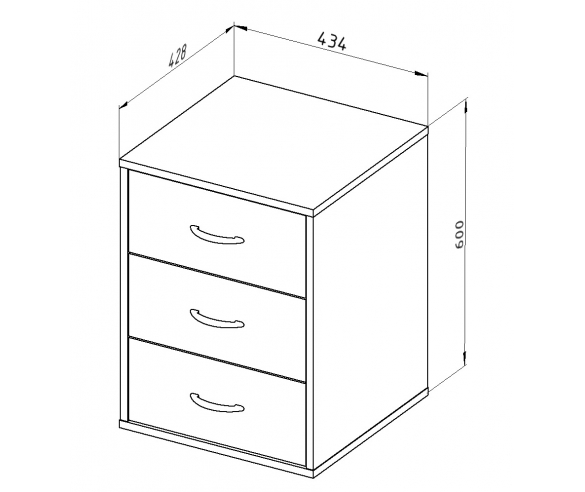 Тумба Дельта схема с размерами