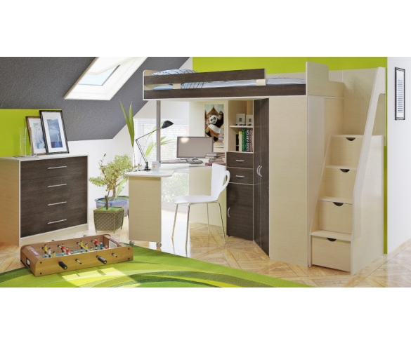 ккровати чердаки всех цветов.