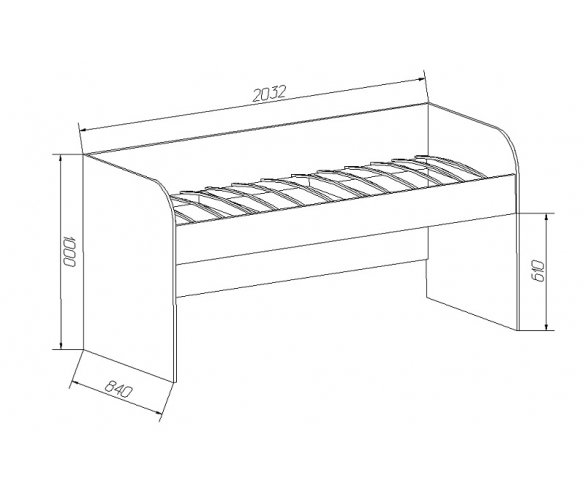 купить детскую кровать Орбита 17