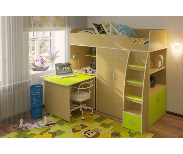 кровать чердак для девочек Орбитта