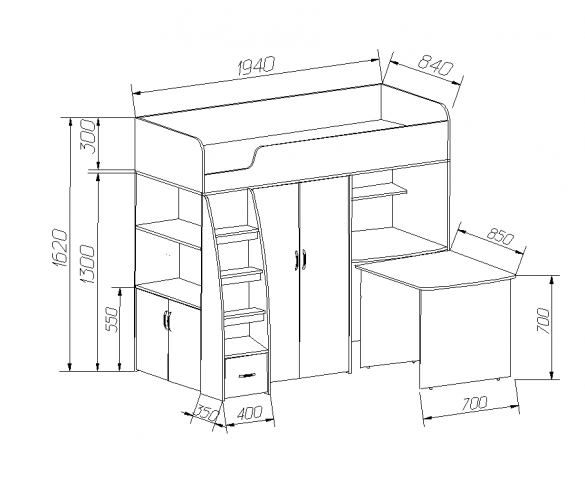 недорогая детская мебель Орбита