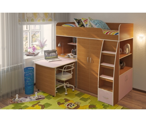 кровать чердак для девочки Орбита 18