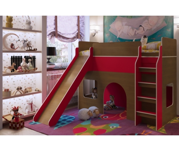 кровать с горкой Орбита 20