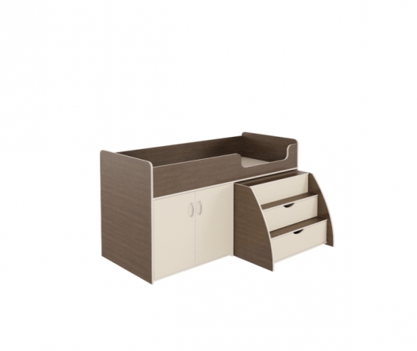 купить кровать чердак Орбита 23 венге - дуб кремона