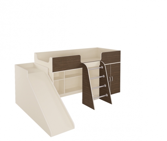 купить кровать чердак Орбита с горкой