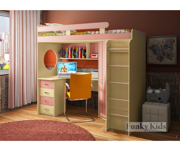 Корпус дуб кремона фасад розовый