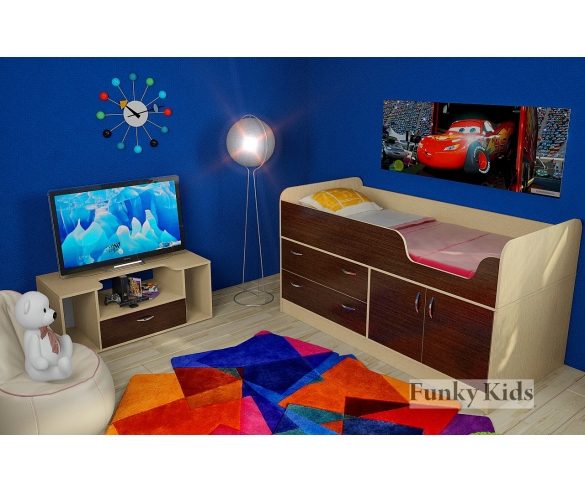 Детская мебель Фанки Кидз 9, корпус дуб кремона / фасад венге