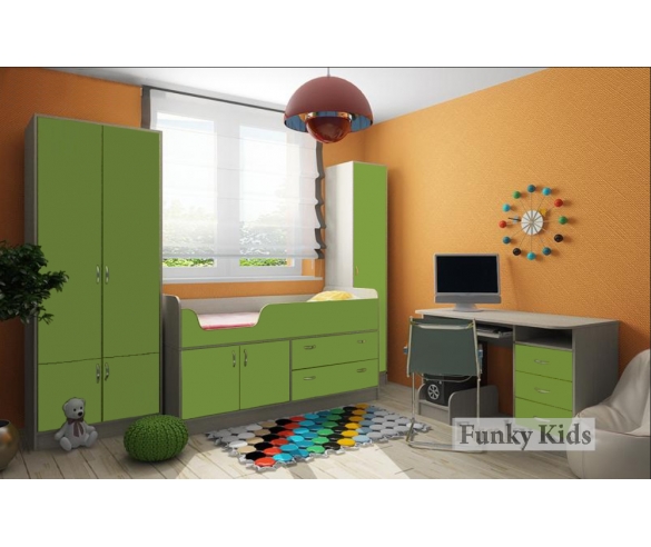 Кровать фанки 9+ шкаф 2-х дверный