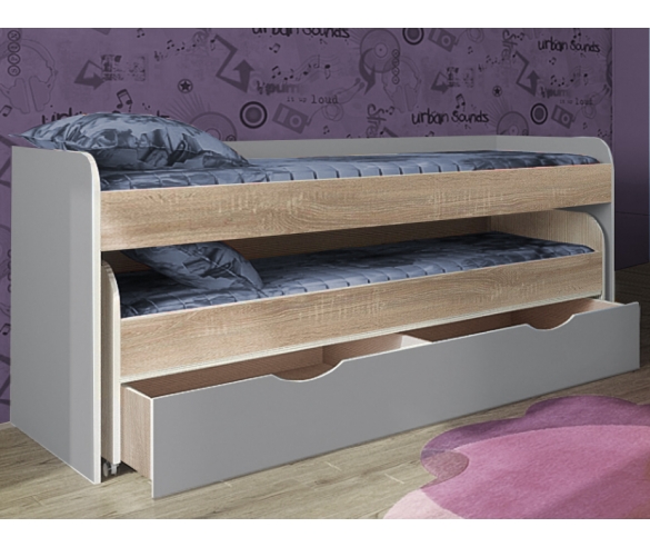 Двухъярусная кровать Фанки-8 Бардолино/Серый