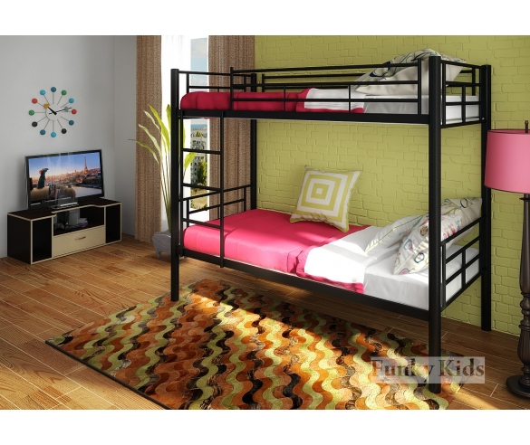 Двухъярусная металлическая кровать Фанки Лофт-1 - купить напрямую с фабрики!
