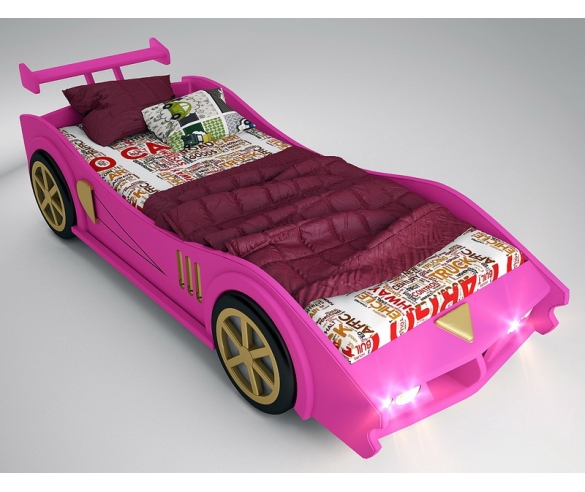 Кровать машинка Макларен - цвет розовый - купить кровать для девочки