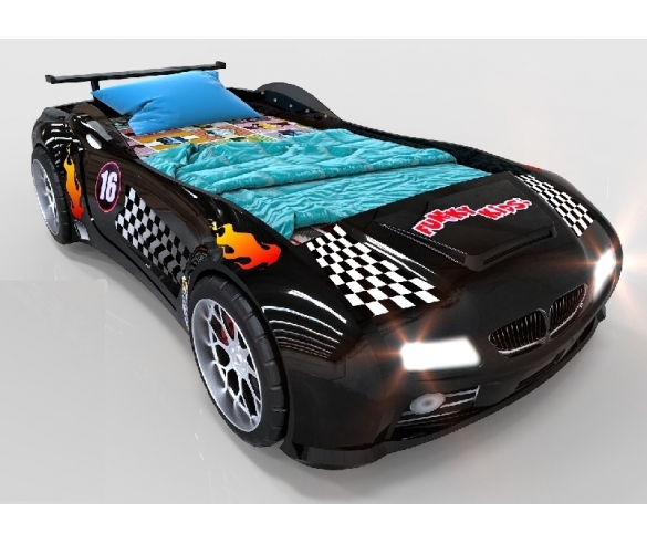 кровать машина Фанки Спорт черный
