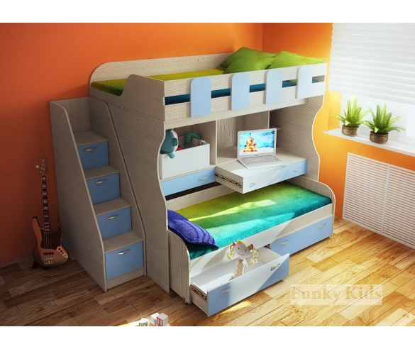 купить недорогую детскую кровать Фанки Кидз 19 со склада в Москве
