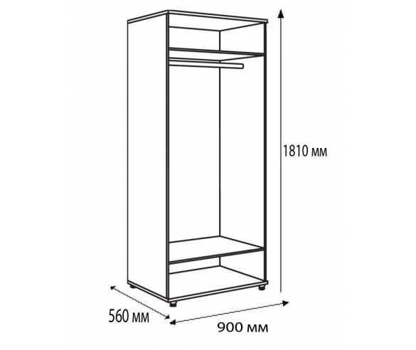 Фанки Авто ФА-Ш3 - схема и размеры шкафа 