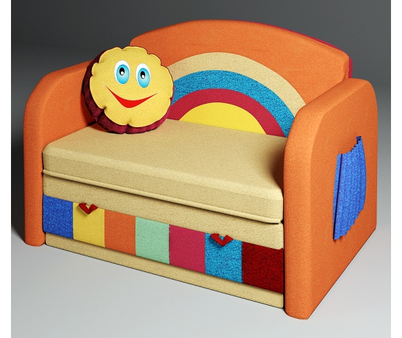 радужный диван раздвижной с апликацией от фабрики Бланес