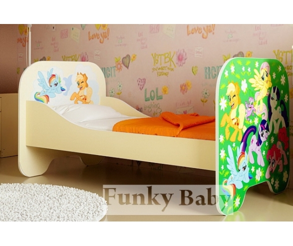 детская кровать со спальным местом 190х80 см Пони