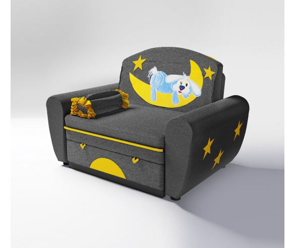 диван кресло раскладной для детей зайка на луне 