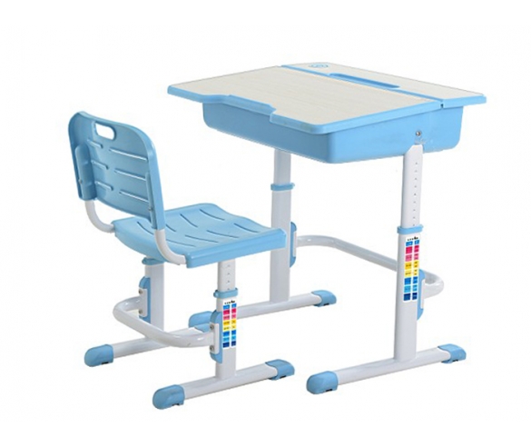 Купить детская парта-трансформер + стул - цвет голубой