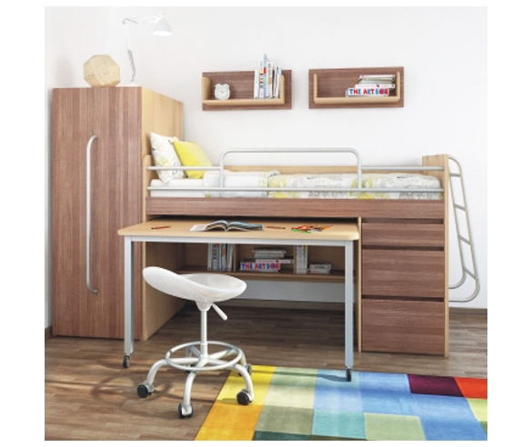 кровать чердак для детской комнаты минимакс 38 попугаев