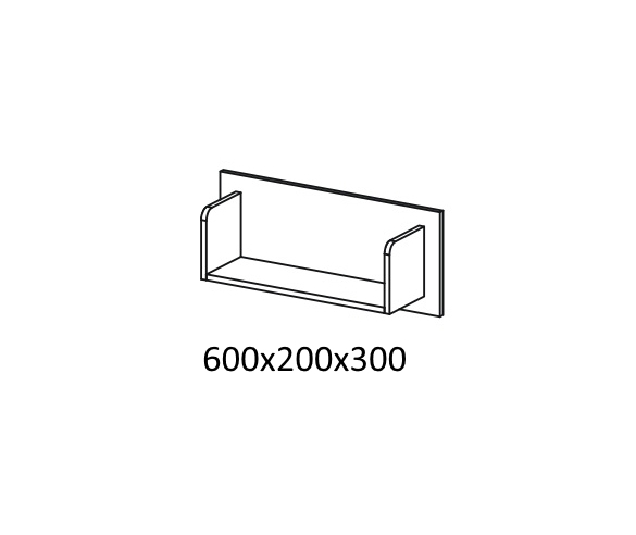 полка для детской комнаты минимакс 38