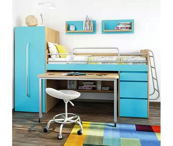 комплект мебели для детей с рабочей зоной
