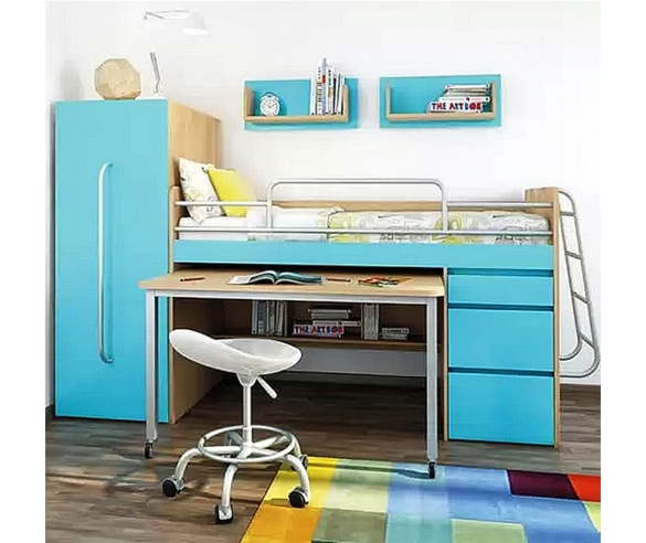 Чердак кровать низкая для детей 