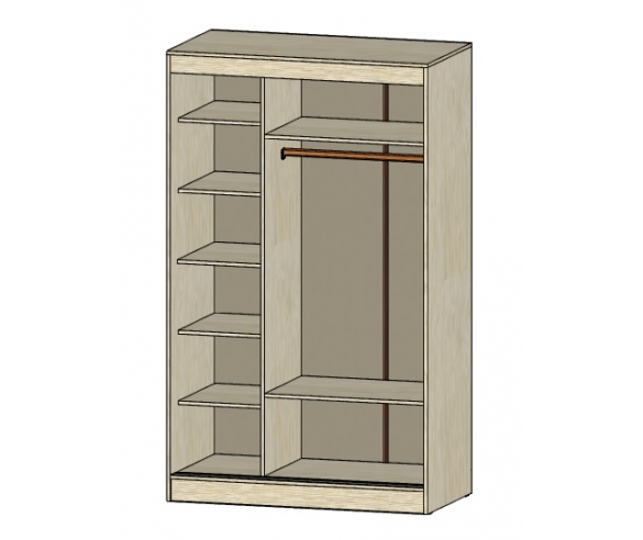 2-хдверный шкаф Фанки Кидз 13/59СВ, схема и размер