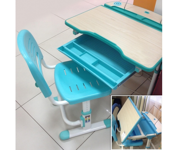 детская модульная мебель - фанки Деск парта растущая + стул реальное фото 