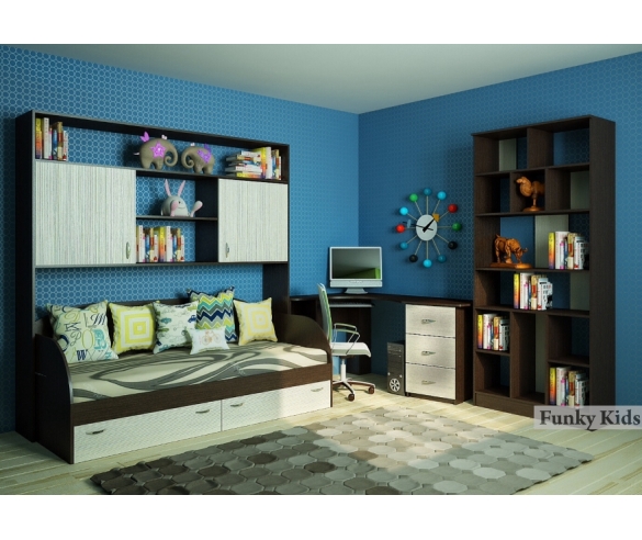 Мост 13/62, сетеллаж 13/61, стол угловой 13/63, кровать 13/7