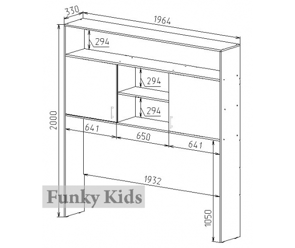 схема надкроватного моста фанки 13/62