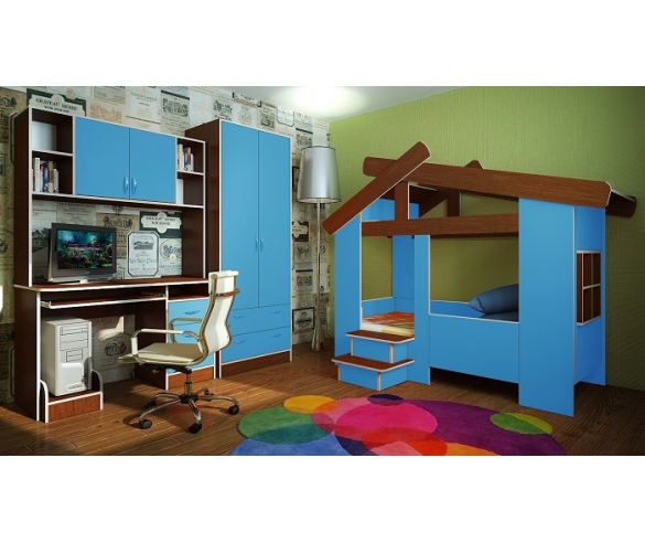 домик 13/64СВ фанки кидз + горка для детей