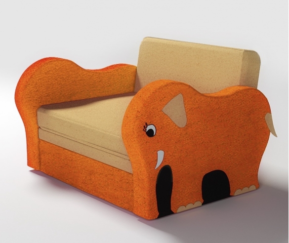Раскладной диван Слоник - цвет оранжевый