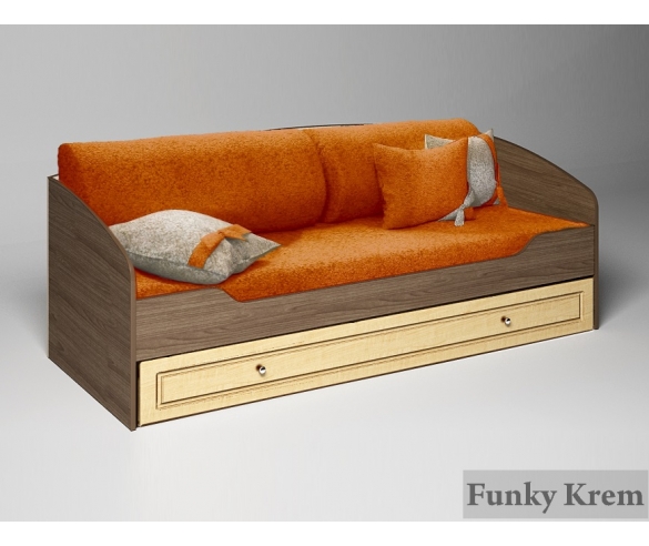 Кровать Фанки Крем с подушками цвет 