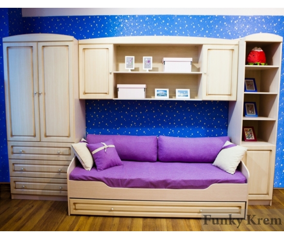 Фасад детской модульной мебели Фанки Крем