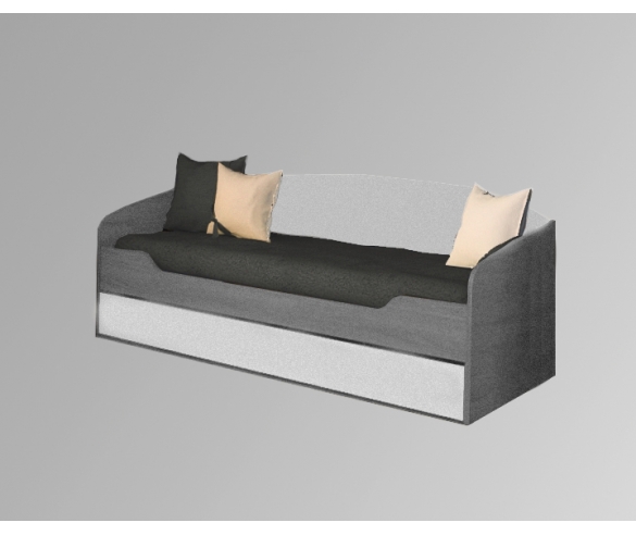 три малых декоративных подушки для дивана серый