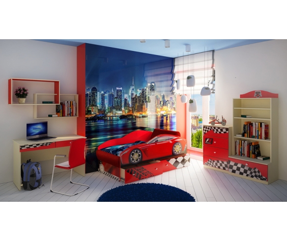 Комната Фанки Авто детская кровать машина + Фанки Авто 
