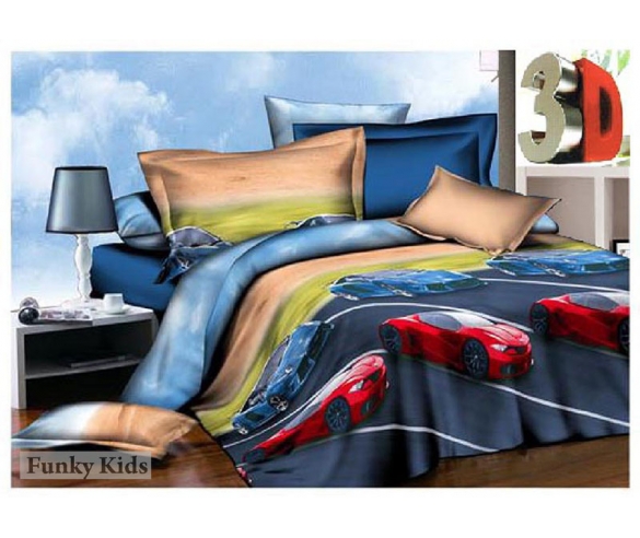 Ралли - детская постельное белье для кроватей 1,5 спальный